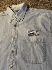 Vintage Denim Embroidered Long