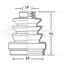Borg & Beck Drive Shaft Bellow
