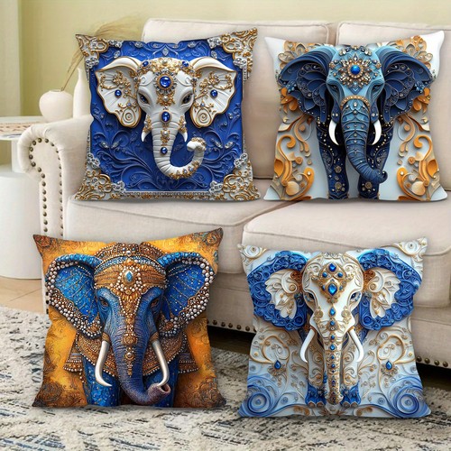 4pcs elephant pillow - pillow, covers