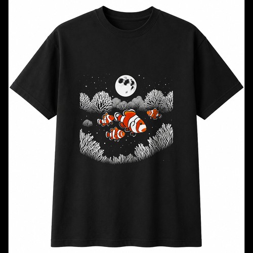 Double exposure clownfish - exposure, in