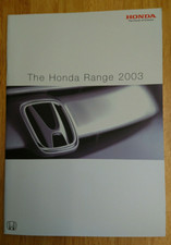 2003 Honda Range Brochure (i) inc. Civic Type-R, HR-V, Insight, S2000, NSX