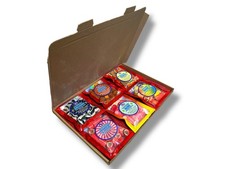 CHOPPED ROCK SELECTION BOX  6 X 100GRM BAGS MIXED FLAVOURS TRADITIONAL CANDY