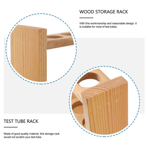 Wooden test tube - 1, racks