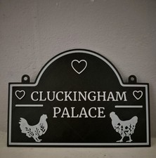 Cluckingham palace sign - palace, –