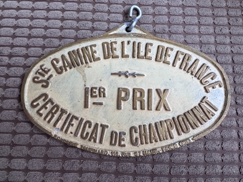 Antique 1933 french dog show - french,