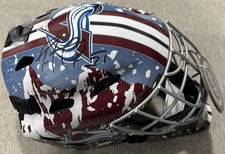 PATRICK ROY SIGNED COLORADO AVALANCHE FULL-SIZE FS GOALIE HELMET MASK W/ JSA COA