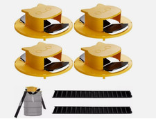 4Pack Black Slide Bucket Lid