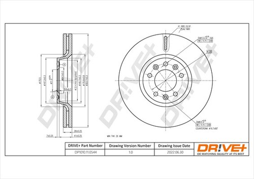 Brake disc ve - 2x,