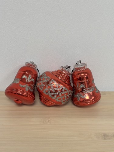 Vintage red bell lantern - x3,