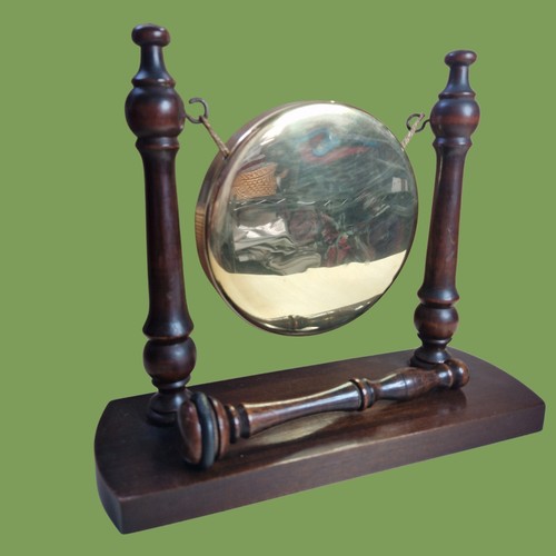 Vintage dinner gong wooden - vintage,