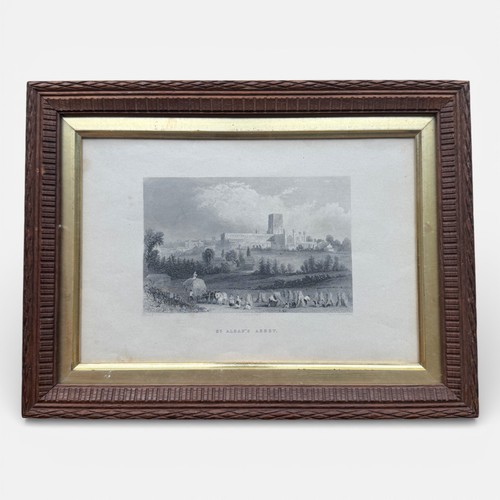 Antique engraving framed print - antique,