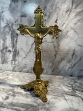 Vintage brass ornate standing - vintage,
