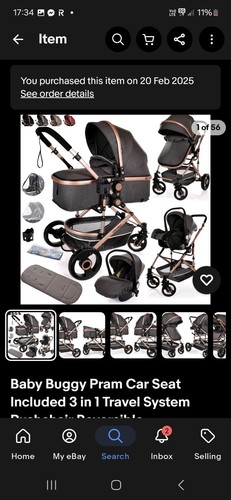 Way pram only used a - 3,