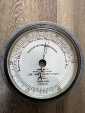 Rare Victorian Dolland London Aneroid Barometer Issued By RNLI No.2802