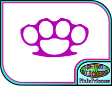 Knuckle Brass A Vinyl Sticker