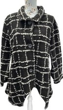 Neslay Black Check Wool Blend