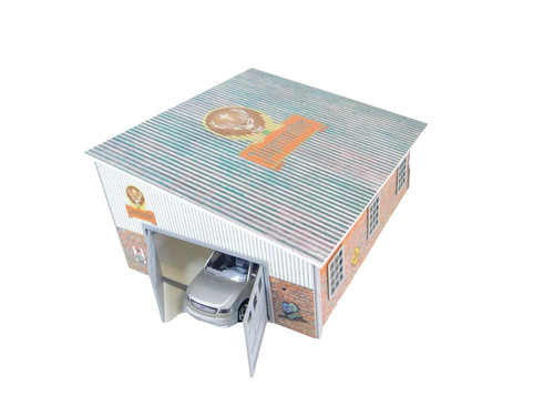 Scale diorama brick car - scale, 1:43