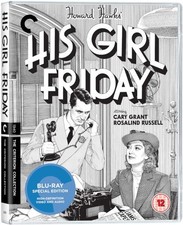 His Girl Friday (1940) Blu-ray Criterion Edition  2 Disc set/ Booklet - In VGC