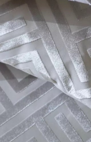 Habitat silver geo velvet - silver,