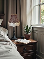 Black paisley table lampshades