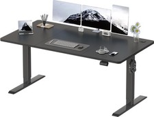 Devoko Electric Standing Desk 160x70cm, Height Adjustable Desk Ergonomic Stand