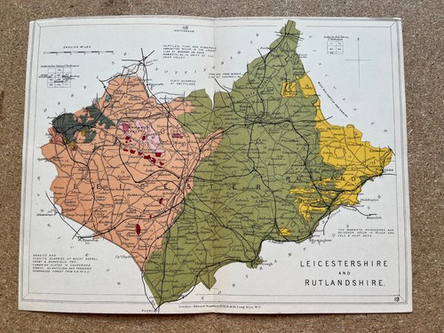 Antique geological map - , of