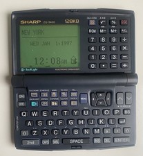 Sharp ZQ-5450 Electronic Organizer 128KB Working, No Instructions And No Box