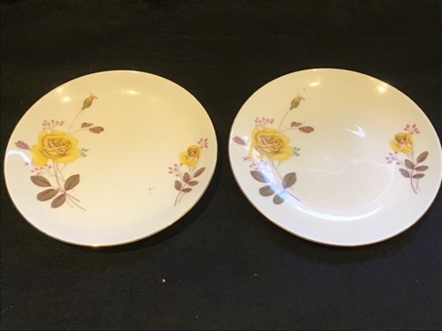 Two vintage china - two, plates