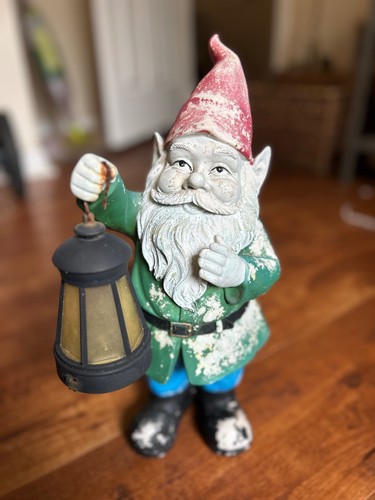 Vintage garden gnome statue - vintage,