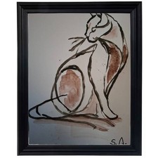 ST3RLING Art: "Watching Cat"