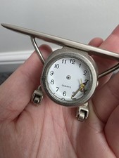 Quartz Airplane Desk Clock.  No Longer Working