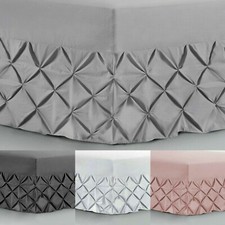 PIN TUCK FITTED VALANCE BED