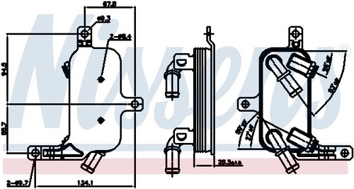 Oil cooler automatic - oil, cooler,