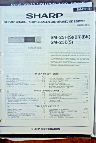 Sharp 23h 23e stereo - /sm-23e,