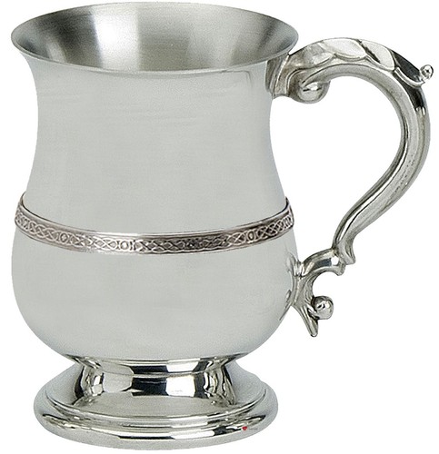 Pewter tankard handmade celtic - tankard,
