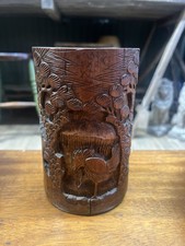 Bamboo brush pot - bamboo,