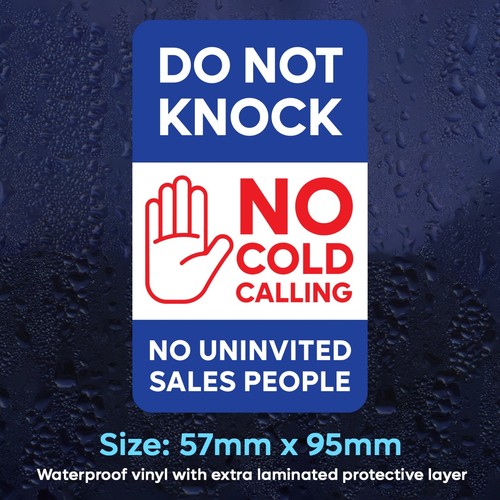 Cold callers sticker no - cold,