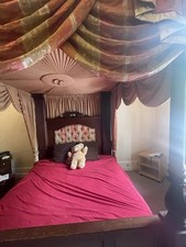 Four Poster Super King Size Bed Solid Mahogany 