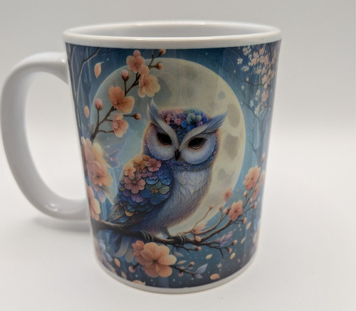 Ceramic mug with owl - with,