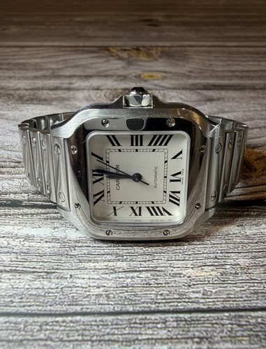 Cartier santos medium 5mm - cartier, 18.5mm