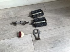 1950-60 bike pedals .sturmey archer reflector raleigh lamp holder + hub restore