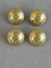 Royal Navy, Brass Buttons, 4 x