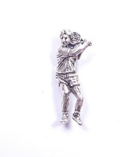 Vintage Brooch Tennis Player
