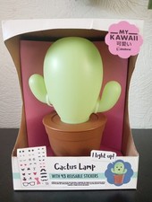 Paladone Cactus Lamp With 43 Reusable Stickers My Kawaii New USB Battery