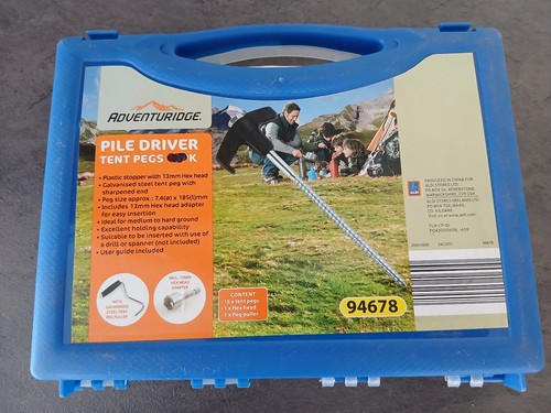 Screw pegs for - for, tents