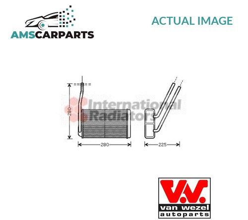 Heater radiator exchanger - exchanger, lhd