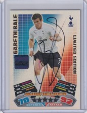 TOPPS MATCH ATTAX CARDS HOLOGRAM GENUINE SIGNED AUTO AUTOGRAPH GARETH BALE