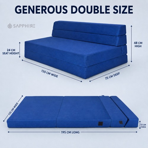 Bed double size fold - bed,