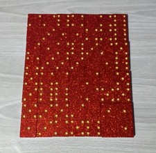Handmade Resin Sparkly Red And