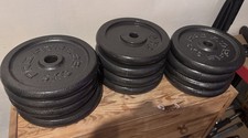 Cast iron weight plates bundle